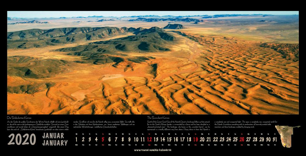 Niebel 2019 Kalenderblatter Namibia 2020 01