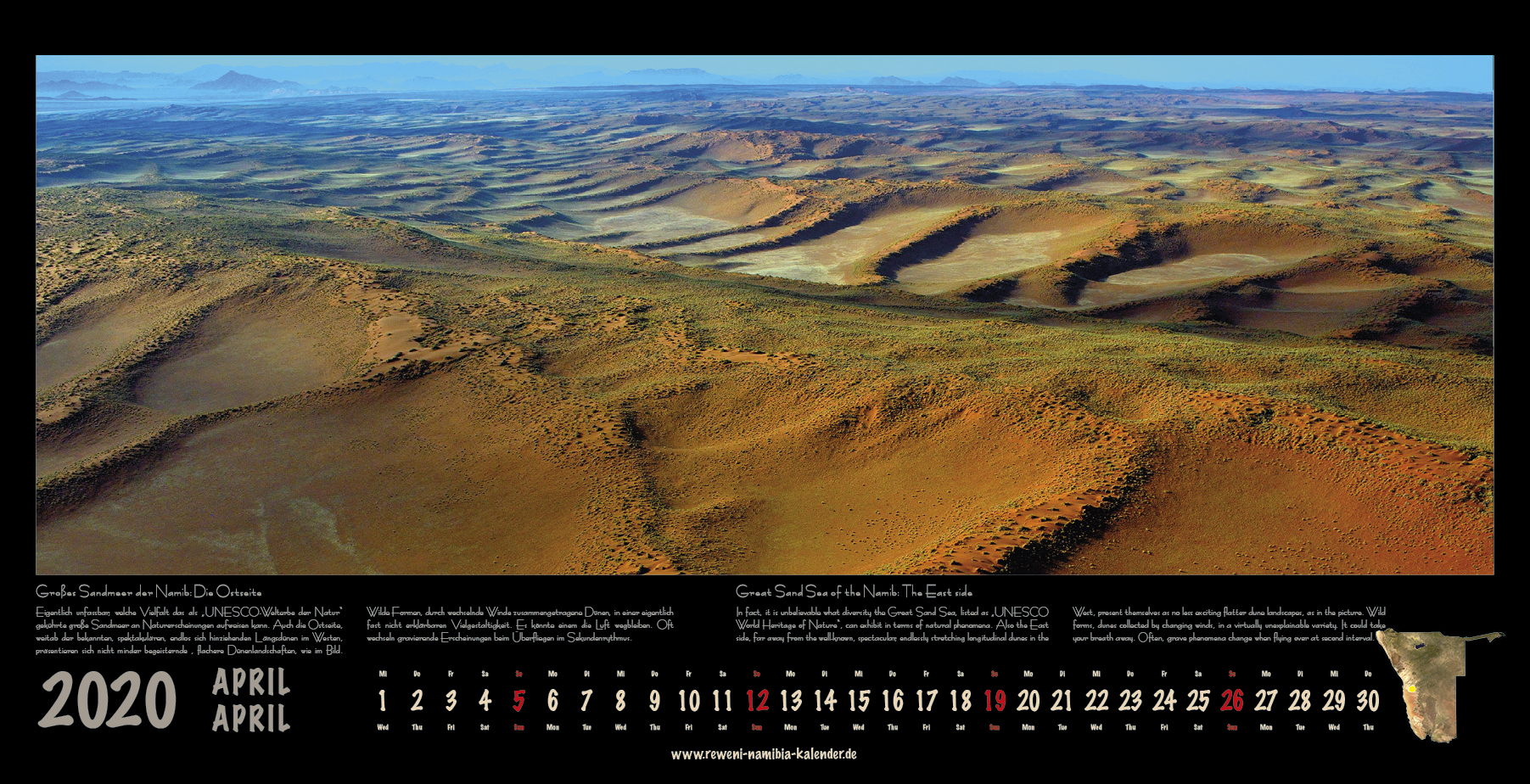 Niebel 2019 Kalenderblatter Namibia 2020 04